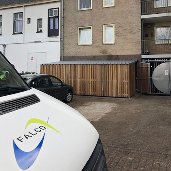 Gezamenlijke fietsenstalling voor bewoners appartementengebouw